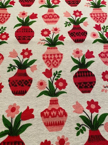 Vintage retro red vase - vase, &