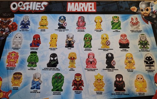 Marvel ooshies trading cards - ooshies, w