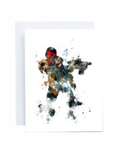 Judge Dredd 5x7 Greeting Card