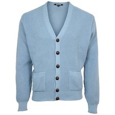 Relco Waffle Knit Dusty Blue