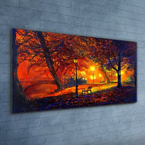 Painting park trees - park, autumn