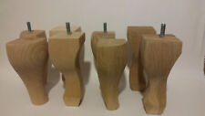4x WOODEN FURNITURE LEGS