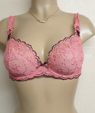Maison Lejaby Bra Elixir Sicily 30E Coral Pink Underwired Plunge Balcony G10831