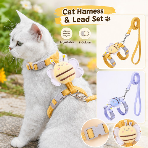 Adjustable cat harness and - adjustable,