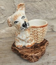 Art deco terrier dog - art, planter