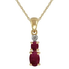 Classic Oval Ruby & Diamond