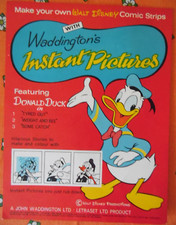 Vintage Waddington’s Letraset Dry Transfers Instant Pictures Donald Duck Disney’