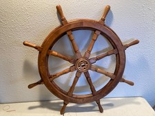 34" Ship Steering Wheel Wooden