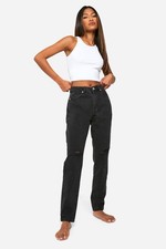 Ladies High Waisted Ripped Mom