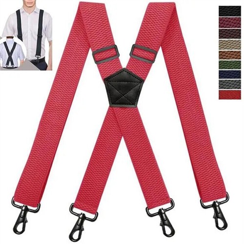 Heavy duty elastic suspenders - heavy,