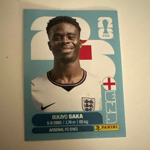 Bukayo saka panini sticker - bukayo,