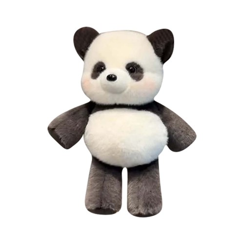 Black running panda stuffed - panda,