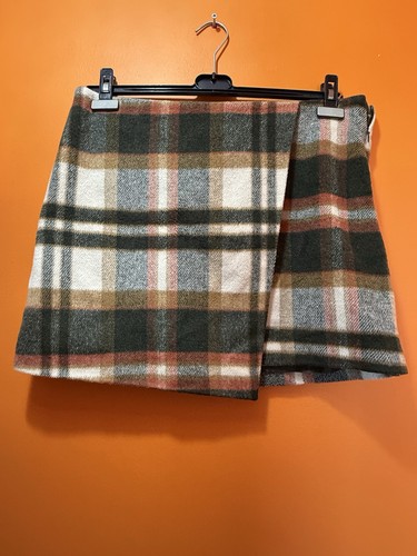 Next checked wrap - mini, skirt