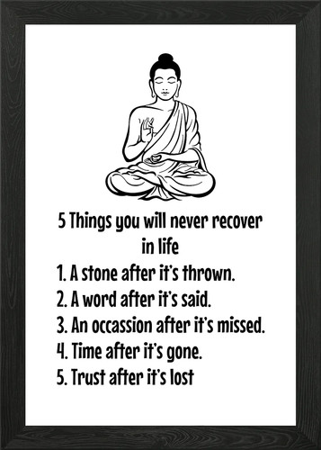 Buddha quotes framed wall art - buddha,