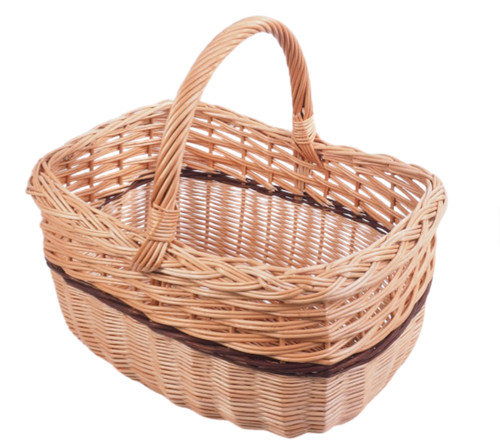 Wicker basket shopping - wicker,