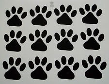 12 x Paw Print Vinyl Decal