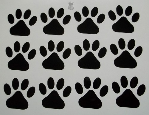 Paw print vinyl - x,
