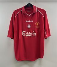 Liverpool UEFA Super Cup Final 2001 Home Football Shirt 2000/02 (XL) Reebok A898