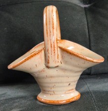 Vintage Burton Pottery Basket