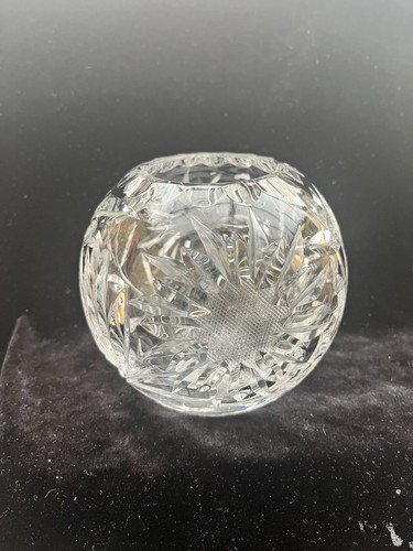Vintage lead crystal rose - lead,