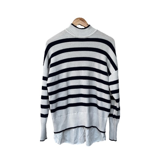 Navy striped layered - f&f,