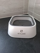 ELS PET WATER BOWL NON SPILL NON SLIP SLOW DRINK DOG CAT PUPPY