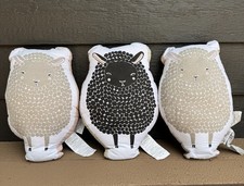 Land of Nod & Crate & Kids Sheep Pillows – Set of 3 – Plush 15” Nursery Decor