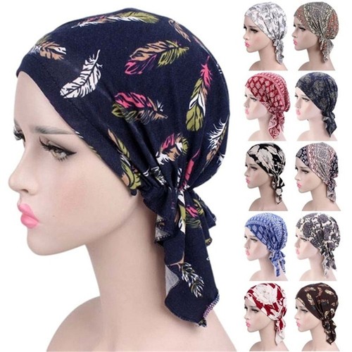 Beanie ruffle muslim printed - muslim,