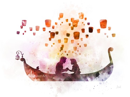 Art print tangled lantern - tangled,