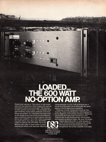 Vtg 1970s qsc power amp - 1970s,