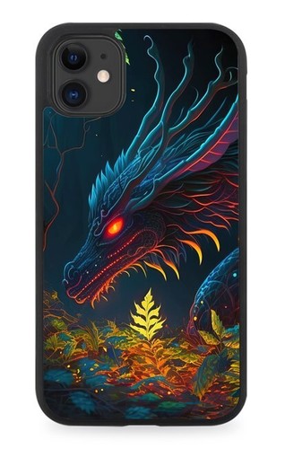 Mystical dragon rubber phone - rubber,