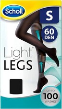 Scholl Light Legs Compression Tights for Women - 60 Denier - Black - Small