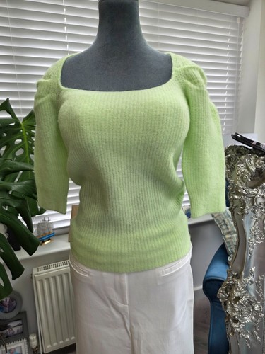 Ganni square neck jumper