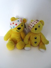 2 x Vintage Pudsey Plush Bears