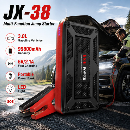 Car battery booster jump - car,