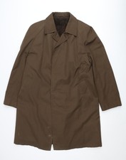 Marks and Spencer Men’s Brown Overcoat M 39-40in Acrylic Lining