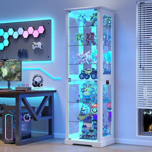 Tier glass display cabinet - 7-tier,
