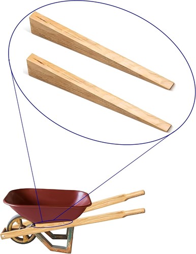 Wooden wheelbarrow wedge - wheelbarrow,