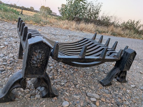 Antique rustic iron fire - rustic,