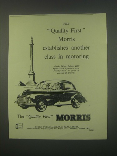 1949 morris minor saloon - 1949, car