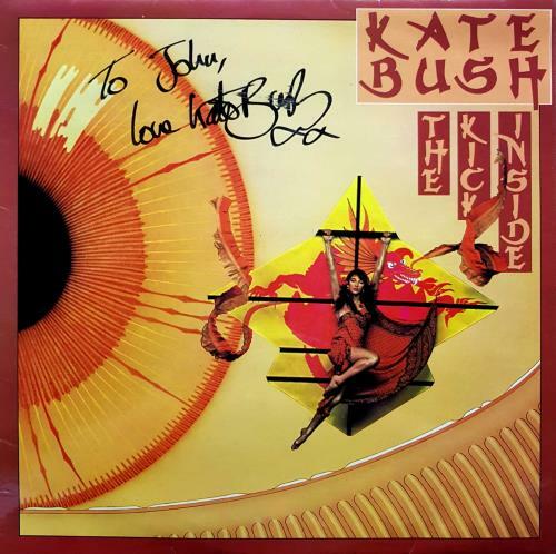 Kate bush signed the kick - signed, 'the