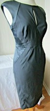 JASPER CONRAN DEBENHAMS OCCASION MOTHER OF THE BRIDE GREY DRESS   UK 10