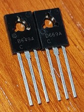 (Pair)  2SB649A + 2SD669A  Transistor TO-126  UK Seller