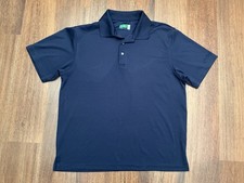 Men’s Ben Hogan Performance Navy Blue Golf Polo Shirt Top Size L