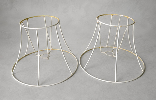 Vintage wire lampshade frames - vintage,