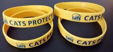 2 x Cats Protection Silicone Wristband - Adult size
