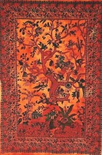 40x30" Orange Boho TREE OF