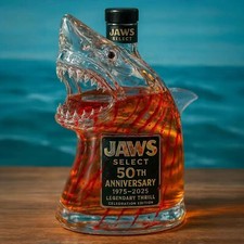 Jaws 50th Anniversary Whiskey Bottle Unique Transparent Limited Edition Gifts