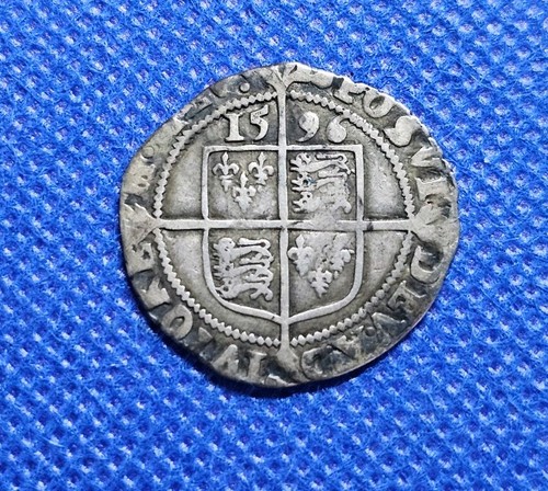 1596 sixpence elizabeth - sixpence,