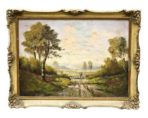 Unknown signed oil - unknown, painting